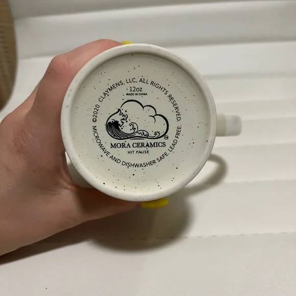 Mora Ceramics “Hit Pause” Coffee Mug and Bowl Set - Picture 5 of 5